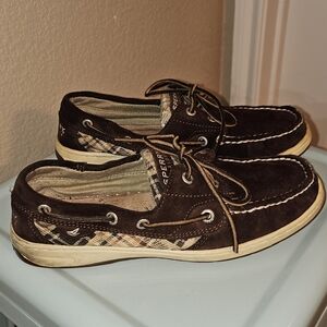 Sperry Suede Brown Classic Boat Shoes